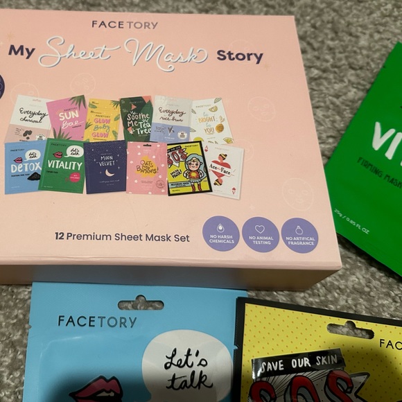 FACTORY Everyday Pearl Brightening Sheet Mask x12 bundle! Limited edition NWT - Picture 2 of 5